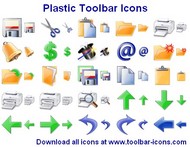 Plastic Toolbar Icons screenshot